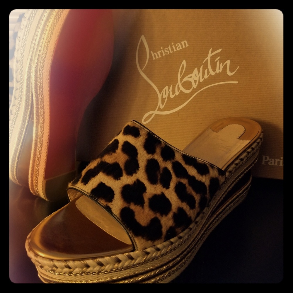 Christian Louboutin Espadrille Wedges